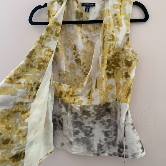 Kenneth Cole Wrap Front Top Size XS - Picture 3 of 6